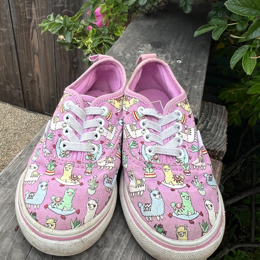 Llama Print Kids Vans 8